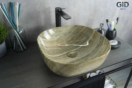 Раковина Gid Mnc543 54447 накладная под камень глянцевая 42,5x42,5x14,5 Раковина Gid Mnc543 54447 накладная под камень глянцевая 42,5x42,5x14,5