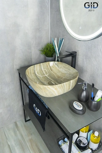 Раковина Gid Mnc543 54447 накладная под камень глянцевая 42,5x42,5x14,5 Раковина Gid Mnc543 54447 накладная под камень глянцевая 42,5x42,5x14,5