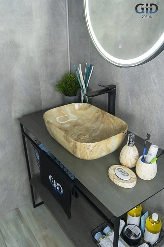 Раковина Gid Mnc548 54450 накладная под камень глянцевая 46x32,5x13,5 Раковина Gid Mnc548 54450 накладная под камень глянцевая 46x32,5x13,5