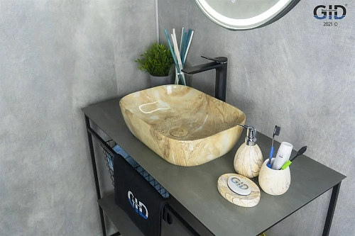 Раковина Gid Mnc548 54450 накладная под камень глянцевая 46x32,5x13,5 Раковина Gid Mnc548 54450 накладная под камень глянцевая 46x32,5x13,5