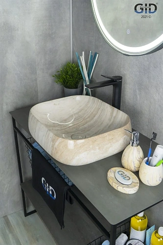 Раковина Gid Mnc554 54452 накладная под камень глянцевая 45x40x14,5 Раковина Gid Mnc554 54452 накладная под камень глянцевая 45x40x14,5