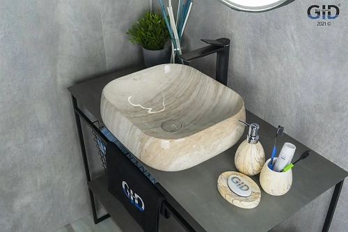 Раковина Gid Mnc554 54452 накладная под камень глянцевая 45x40x14,5 Раковина Gid Mnc554 54452 накладная под камень глянцевая 45x40x14,5