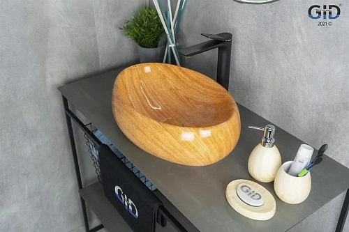 Раковина Gid Mnc578 54454 накладная под камень глянцевая 48x34x15 Раковина Gid Mnc578 54454 накладная под камень глянцевая 48x34x15