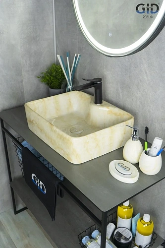 Раковина Gid Mnc606 54461 накладная под камень глянцевая 48x37x13 Раковина Gid Mnc606 54461 накладная под камень глянцевая 48x37x13