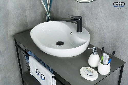 Раковина Gid N9088 51169 накладная белая 55x45x13,5 Раковина Gid N9088 51169 накладная белая 55x45x13,5