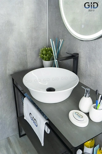 Раковина Gid N9381 51138 накладная белая 41,5x41,5x12,5 Раковина Gid N9381 51138 накладная белая 41,5x41,5x12,5