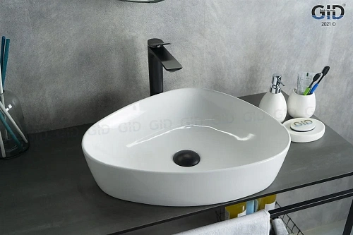 Раковина Gid N9386 51139 накладная белая 50x40x12 Раковина Gid N9386 51139 накладная белая 50x40x12