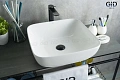 Раковина Gid N9439 51152 накладная белая 46x46x14,5 Раковина Gid N9439 51152 накладная белая 46x46x14,5