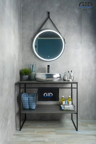 Раковина Gid Nc397 52212 накладная белая / хром 48x34x15 Раковина Gid Nc397 52212 накладная белая / хром 48x34x15