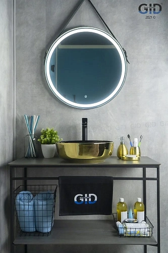 Раковина Gid Nc412 52214 накладная черная / золото 41,5x41,5x13,5 Раковина Gid Nc412 52214 накладная черная / золото 41,5x41,5x13,5