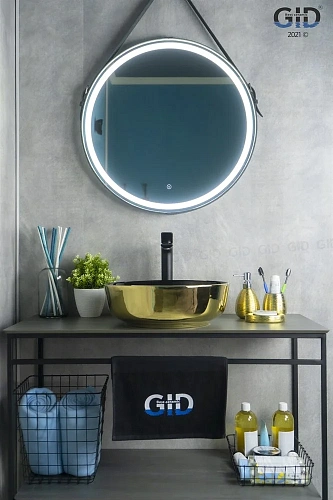 Раковина Gid Nc412 52214 накладная черная / золото 41,5x41,5x13,5 Раковина Gid Nc412 52214 накладная черная / золото 41,5x41,5x13,5