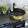Раковина Gid Nc412 52214 накладная черная / золото 41,5x41,5x13,5 Раковина Gid Nc412 52214 накладная черная / золото 41,5x41,5x13,5