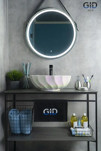 Раковина Gid Nc423 52215 накладная перламутр 46x46x17 Раковина Gid Nc423 52215 накладная перламутр 46x46x17