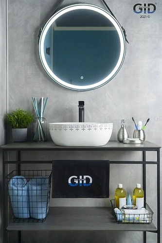 Раковина Gid Nc440 52220 накладная белая / хром 42,5x42,5x14,5 Раковина Gid Nc440 52220 накладная белая / хром 42,5x42,5x14,5