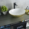 Раковина Gid Nc999 52229 накладная белая / золото 41x34x15 Раковина Gid Nc999 52229 накладная белая / золото 41x34x15