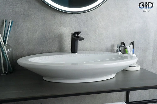 Раковина Gid Tr422 51159 накладная белая 71x42x12 Раковина Gid Tr422 51159 накладная белая 71x42x12