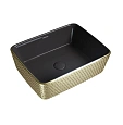 Раковина GROSSMAN Color GR-3016GBR (480x370x130) золото черная внутри Раковина GROSSMAN Color GR-3016GBR (480x370x130) золото черная внутри