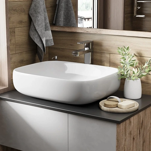 Раковина GROSSMAN Falcon GR-3054 Falcon (560x420x145) белый Раковина GROSSMAN Falcon GR-3054 Falcon (560x420x145) белый