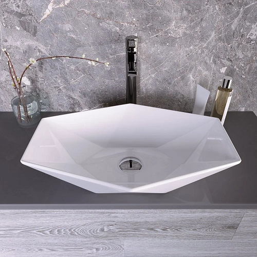 Раковина GROSSMAN GR-3030 (600x415x130) белая Раковина GROSSMAN GR-3030 (600x415x130) белая