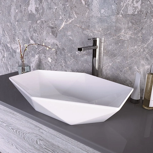 Раковина GROSSMAN GR-3030 (600x415x130) белая Раковина GROSSMAN GR-3030 (600x415x130) белая