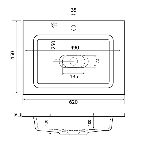 Раковина GROSSMAN Madera МОДУЛЬ 65 см 165301 Раковина GROSSMAN Madera МОДУЛЬ 65 см 165301