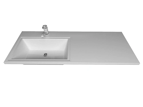 Раковина GROSSMAN МАРСАЛ-120 см левая белая + кронштейн 5217121 Раковина GROSSMAN МАРСАЛ-120 см левая белая + кронштейн 5217121