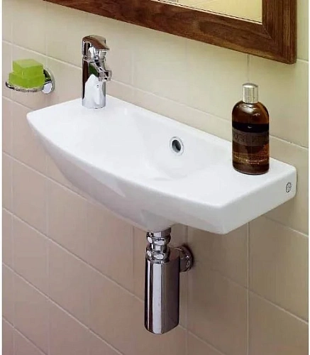 Раковина Gustavsberg Logic 51979L01 50 x 26.5 см подвесная, отверстие для смесителя слева Раковина Gustavsberg Logic 51979L01 50 x 26.5 см подвесная, отверстие для смесителя слева