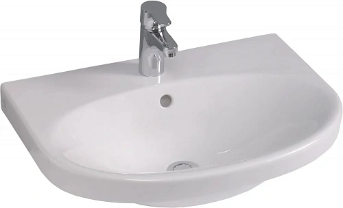 Раковина Gustavsberg Nautic С+ 5556 555699R1 56 x 43 см подвесная, покрытие Ceramicplus Раковина Gustavsberg Nautic С+ 5556 555699R1 56 x 43 см подвесная, покрытие Ceramicplus