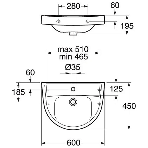 Раковина Gustavsberg Nordic 2600 GB1126000101, 60x45 см Раковина Gustavsberg Nordic 2600 GB1126000101, 60x45 см