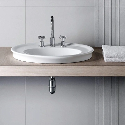 Раковина HATRIA DOLCEVITA Y0PL01 (с одним отверстием для смесителя) 65 см Раковина HATRIA DOLCEVITA Y0PL01 (с одним отверстием для смесителя) 65 см