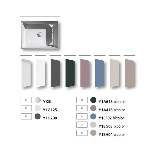 Раковина Hatria Happy Hour 11:00 Y1A416 50 см Раковина Hatria Happy Hour 11:00 Y1A416 50 см