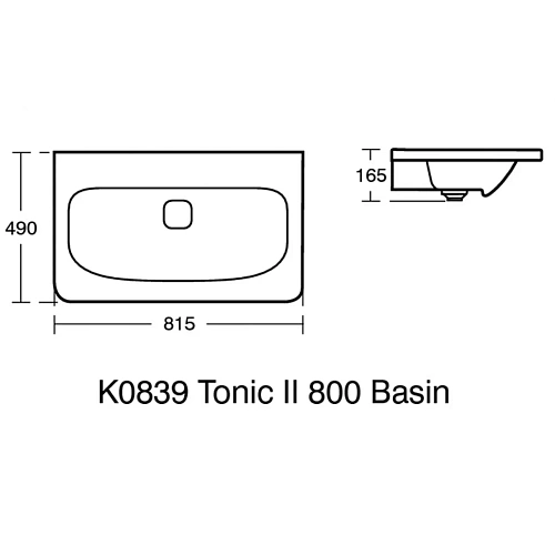 Раковина Ideal Standard TONIC II K083901 80 см Раковина Ideal Standard TONIC II K083901 80 см