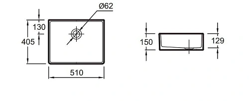 Раковина Jacob Delafon Delta ESA01-00 51 х 40,5 см Раковина Jacob Delafon Delta ESA01-00 51 х 40,5 см