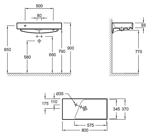 Раковина Jacob Delafon Formilia Rythmik EXP112-00 87 см Раковина Jacob Delafon Formilia Rythmik EXP112-00 87 см