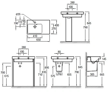 Раковина Jacob Delafon Odeon Up 65х40 E4757G E4757G-00 Раковина Jacob Delafon Odeon Up 65х40 E4757G E4757G-00
