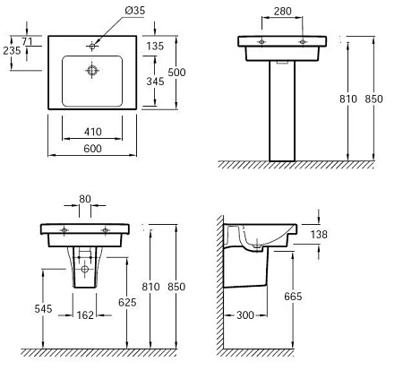 Раковина Jacob Delafon Odeon Up E4778-00 (60х50) Раковина Jacob Delafon Odeon Up E4778-00 (60х50)