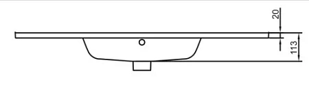 Раковина Jacob Delafon Ola 101 см EXUA112-00 Раковина Jacob Delafon Ola 101 см EXUA112-00