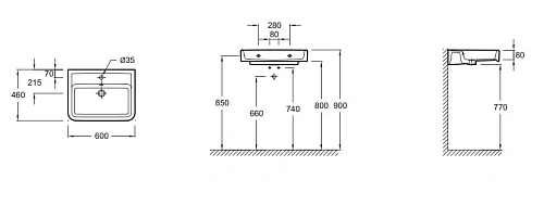 Раковина Jacob Delafon Replay E4489-00 60х46 см Раковина Jacob Delafon Replay E4489-00 60х46 см