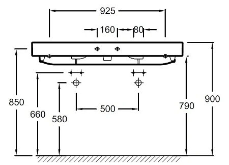 Раковина Jacob Delafon Rythmik EXM112-Z-00 120 см Раковина Jacob Delafon Rythmik EXM112-Z-00 120 см