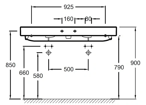 Раковина Jacob Delafon Rythmik EXM112-Z-00 120 см Раковина Jacob Delafon Rythmik EXM112-Z-00 120 см