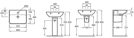 Раковина Jacob Delafon Struktura 60 см EGD111-Z-00 Раковина Jacob Delafon Struktura 60 см EGD111-Z-00