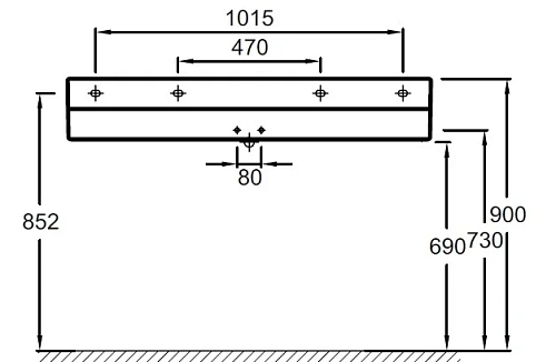 Раковина Jacob Delafon Terrace EXB112-00 120 см Раковина Jacob Delafon Terrace EXB112-00 120 см