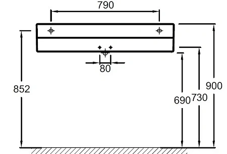 Раковина Jacob Delafon Terrace EXC112-00 100 см Раковина Jacob Delafon Terrace EXC112-00 100 см