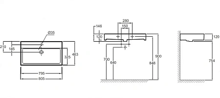Раковина Jacob Delafon Vivienne EXBI112-00, 80 х 46 см, белая Раковина Jacob Delafon Vivienne EXBI112-00, 80 х 46 см, белая