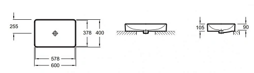 Раковина Jacob Delafon Vox EVF002-00 60 см Раковина Jacob Delafon Vox EVF002-00 60 см