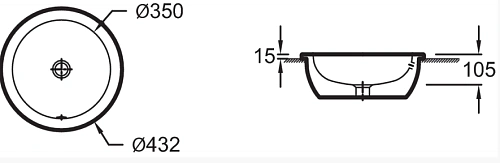 Раковина Jacob Delafon Vox EYN102-00 43 Раковина Jacob Delafon Vox EYN102-00 43