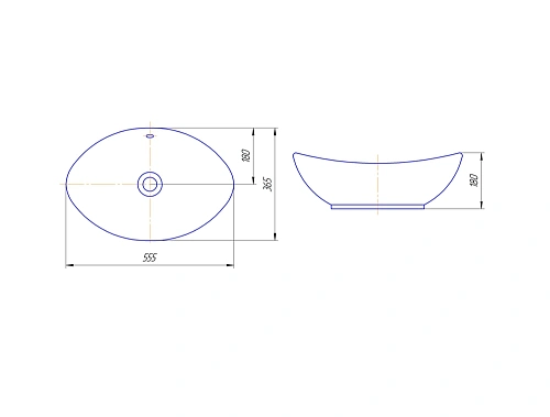 Раковина Kirovit Гамма 56 206356 Раковина Kirovit Гамма 56 206356
