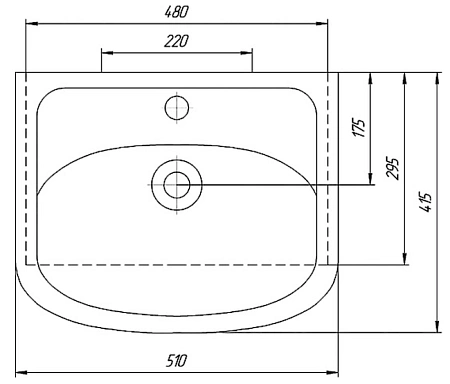 Раковина Kirovit Уют 50 414436 Раковина Kirovit Уют 50 414436