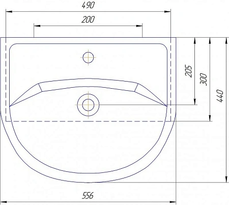 Раковина Kirovit Уют 55 414435 Раковина Kirovit Уют 55 414435