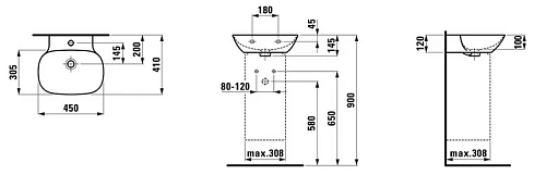 Раковина Laufen Ino 1530.1 (450х410х120 мм, 8.1530.1.000.104.1) Раковина Laufen Ino 1530.1 (450х410х120 мм, 8.1530.1.000.104.1)